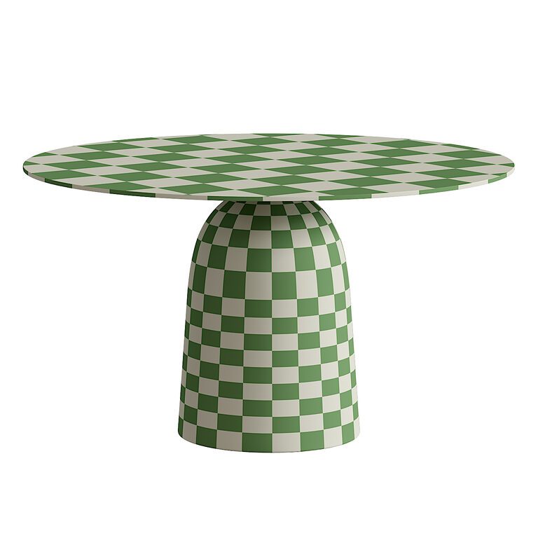 Farmhouse Black Dining Table Round (391182) 3D model - Download 3D ...