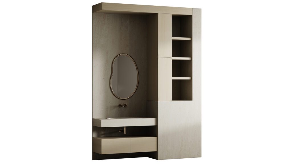 Bathroom furniture 30 (391362) 3D model - Download 3D model Bathroom ...