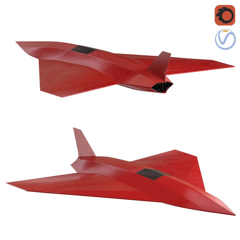 Хадид-110 камикадзе Дрон Dalahu (391595), 3д модель 1