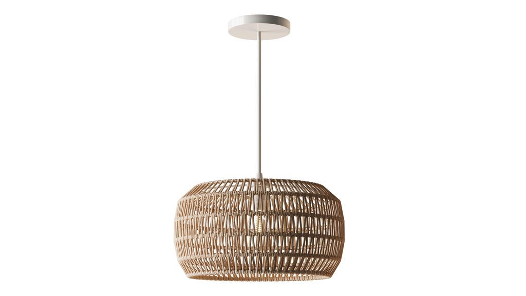 Handmade Woven Rattan Decorative Pendant (391617) 3D model - Download ...