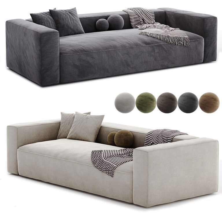 Bulky 2 sits sofa (391743) 3D model - Download 3D model Bulky 2 sits ...