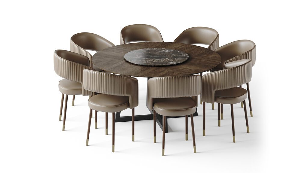 DENVER Dining Table and chair 2 (392054), 3d model 1