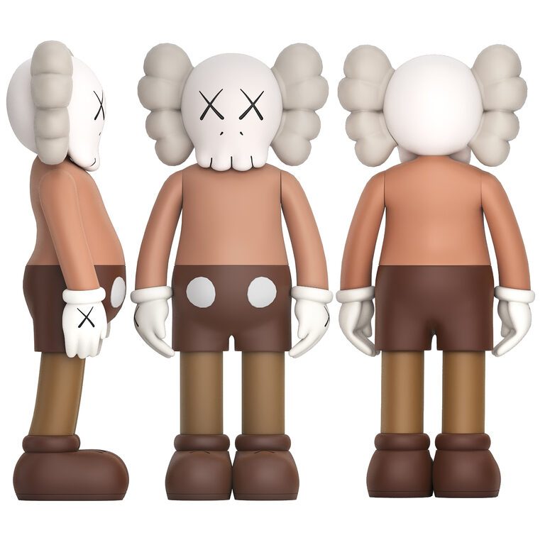 Kaws companion and separated vinyl figure brown collection (392144