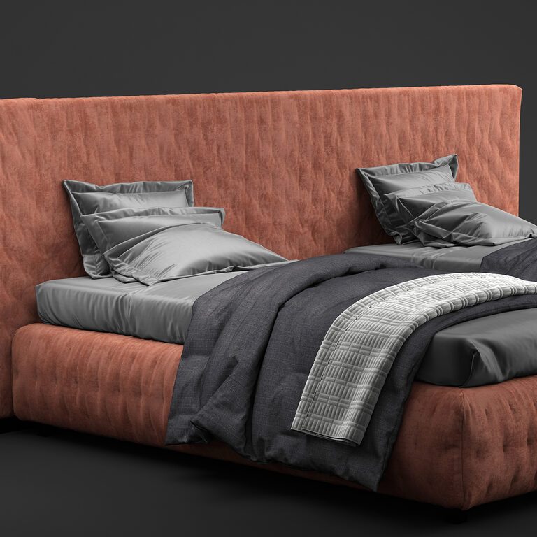 Tuyo Bed by Meridiani (392349) 3D model - Download 3D model Tuyo Bed by ...