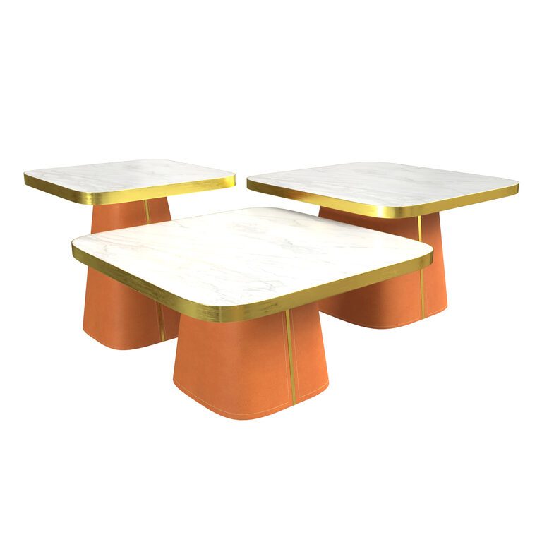 Set Triptych Marble tables (392406), 3d model 1