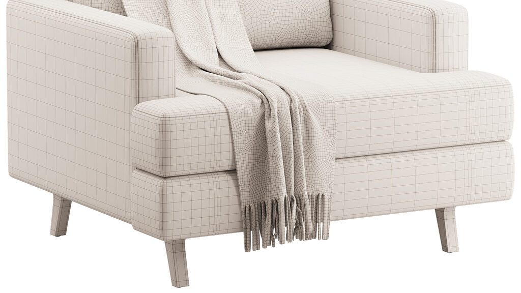 Lido Armchair (392410) 3D model - Download 3D model Lido Armchair ...