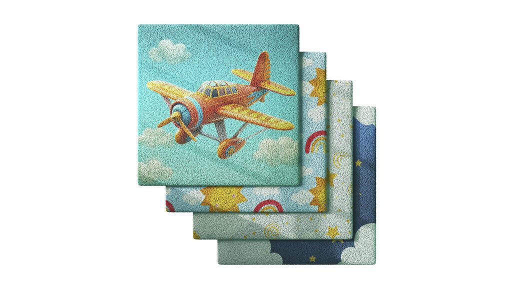 Набір 50 дитячий килимок (392487), 3d модель 1