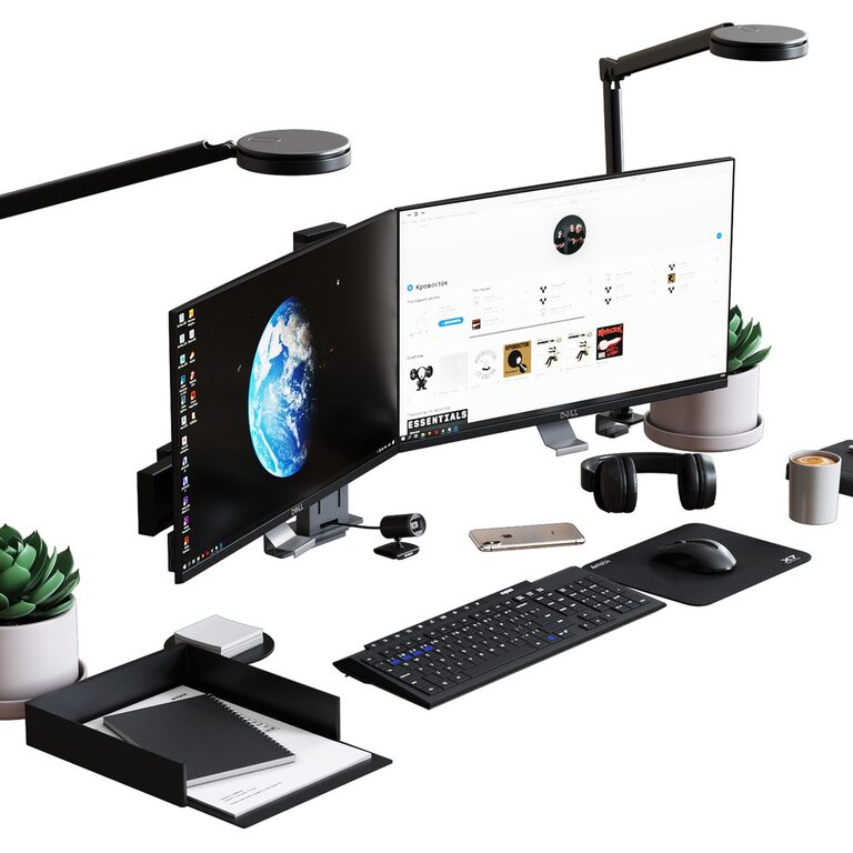 Computer Set Desktap Desktop Set Classic Office Edition (392519) 3D model - Download 3D ...