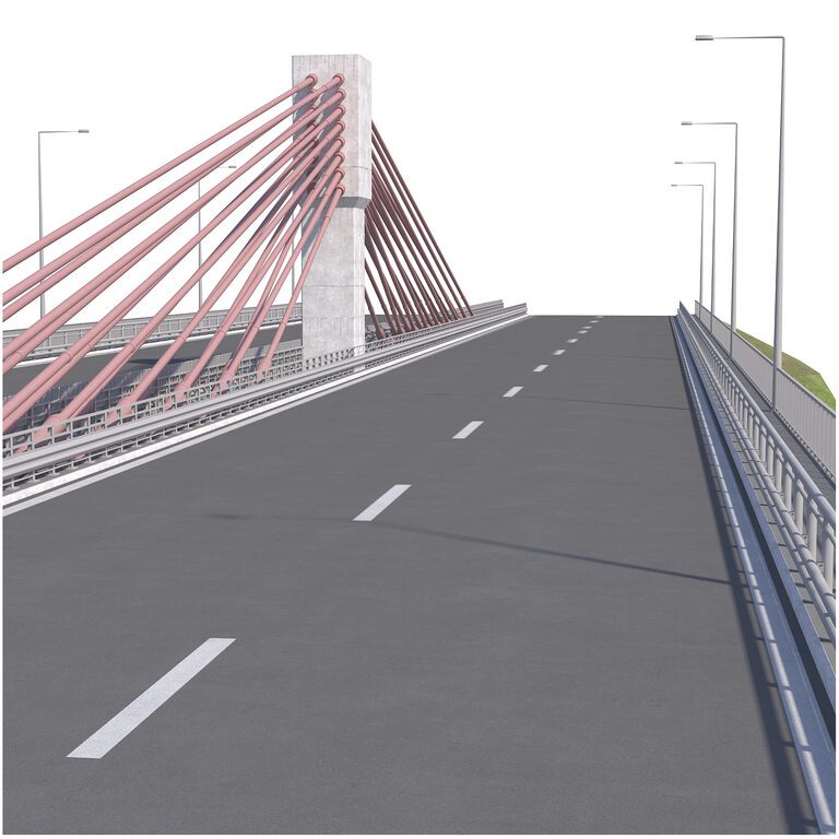 Bridge span suspension structure construction kit (392674) 3D model ...