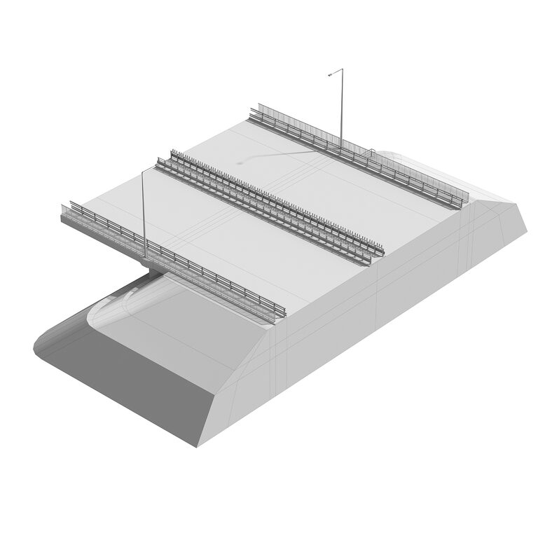 Bridge span suspension structure construction kit (392674) 3D model ...