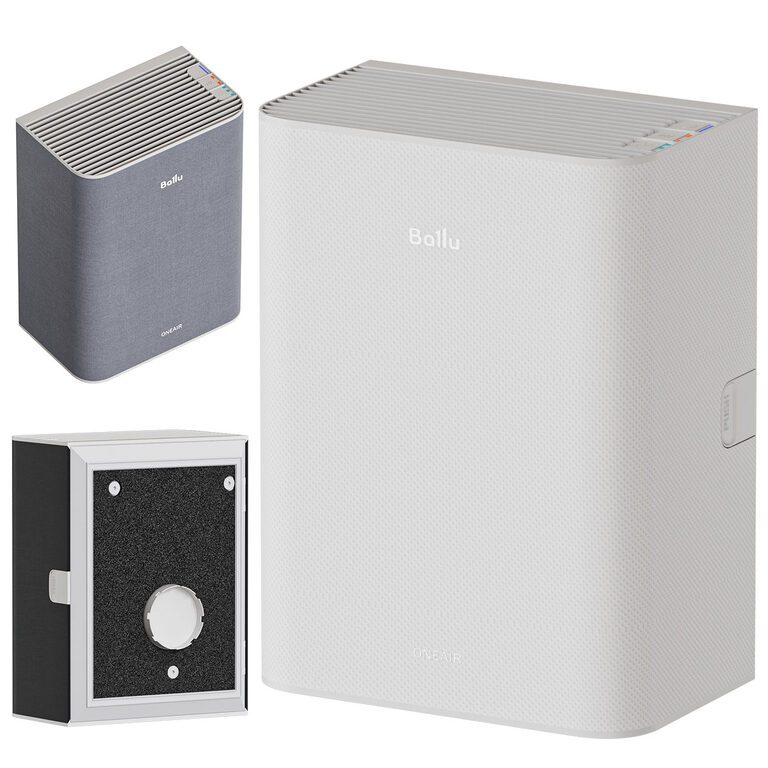 Air purifier supply Ballu ONEAIR ASP-100 white (392956), 3d model 1