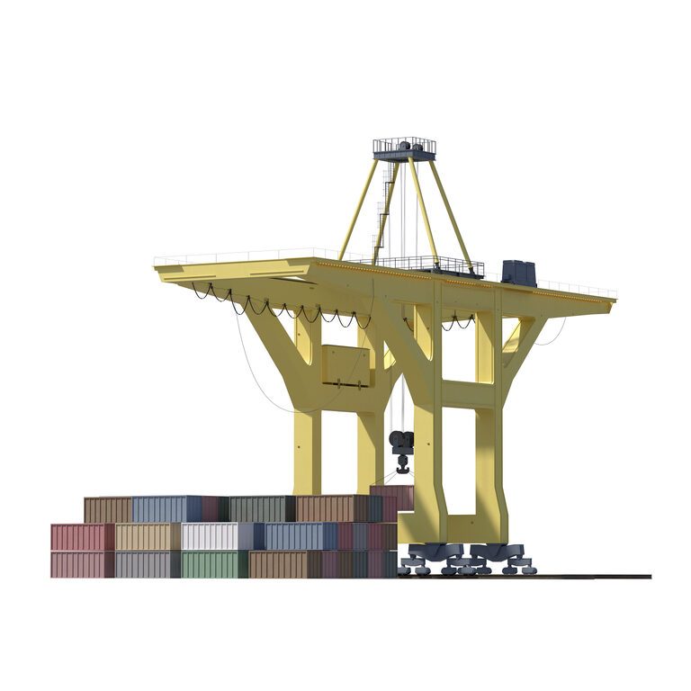 Container Loading Port Crane (393050) 3D model - Download 3D model ...