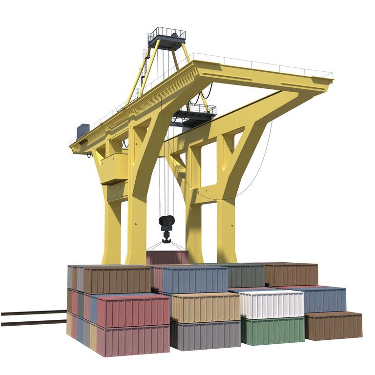 Container Loading Port Crane (393050) 3D model - Download 3D model ...