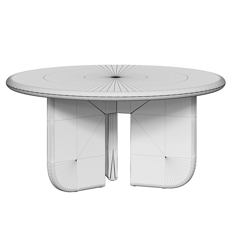 Sigrid 72 Oval Dining Table (393249) 3D model - Download 3D model ...