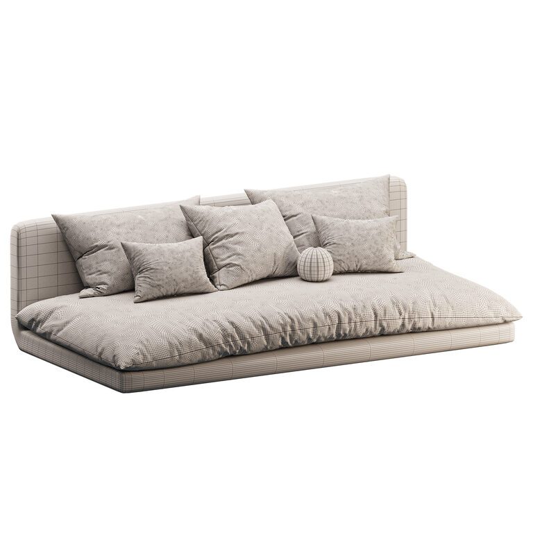 Japandi Style Sofa (393346) 3D model - Download 3D model Japandi