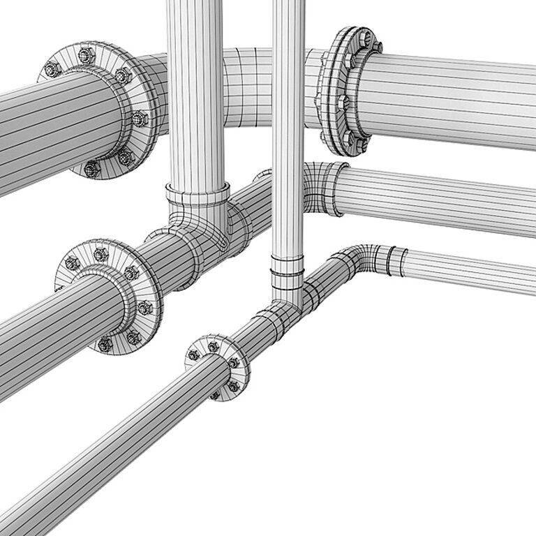 Old pipes (393438) 3D model - Download 3D model Old pipes (393438 ...