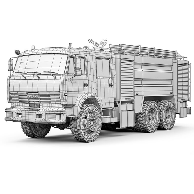 Fire Engine Modals Service vehicles 3D models - Type of Service vehicles: fire engine | 3d ...