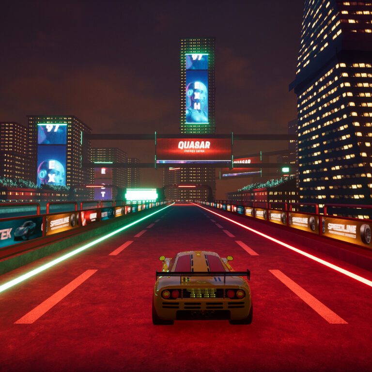 Neon Cyber-Track City Unreal Engine Environment (393542) 3D model ...