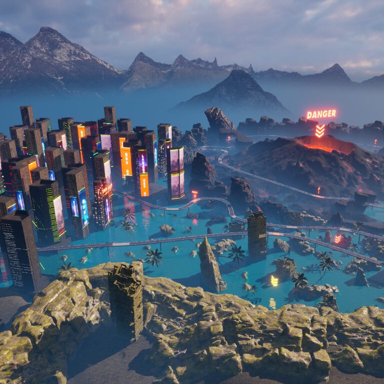 Unreal Engine Race Track, Open World Environment, Futuristic and ...