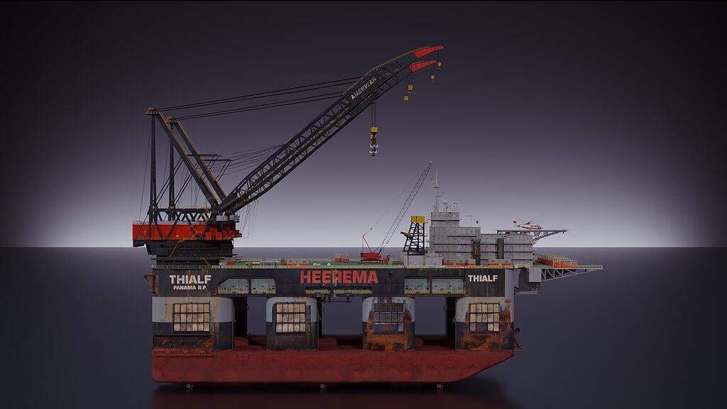 Oil platform (394069) 3D model - Download 3D model Oil platform (394069 ...