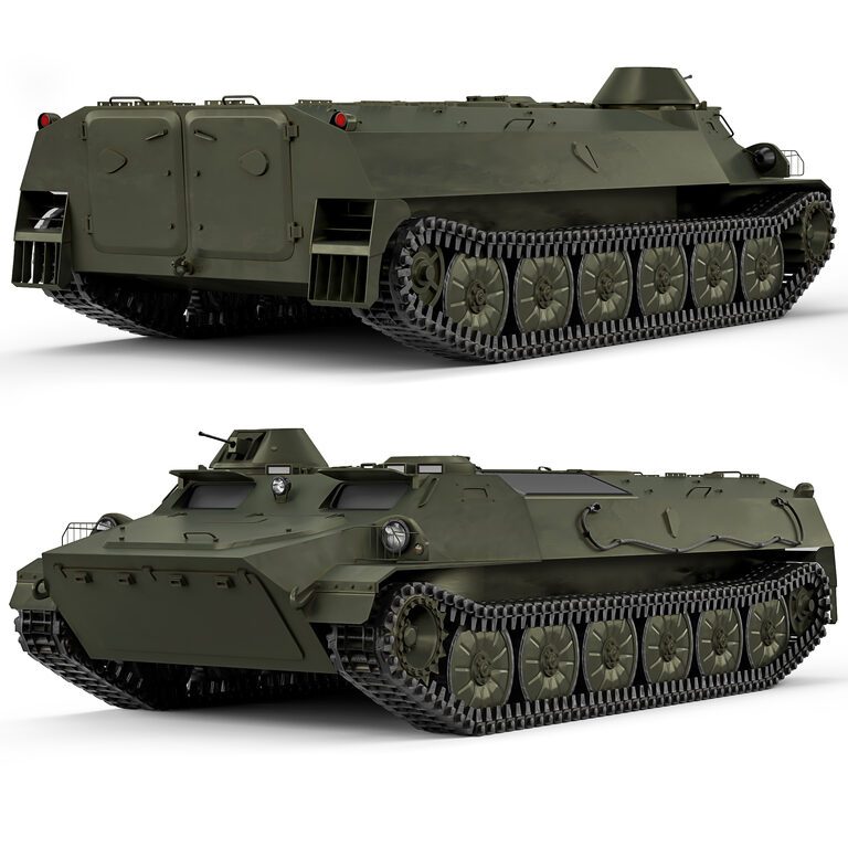 Бронетранспортер-тягач MT-LB 1964 (394130), 3д модель 1