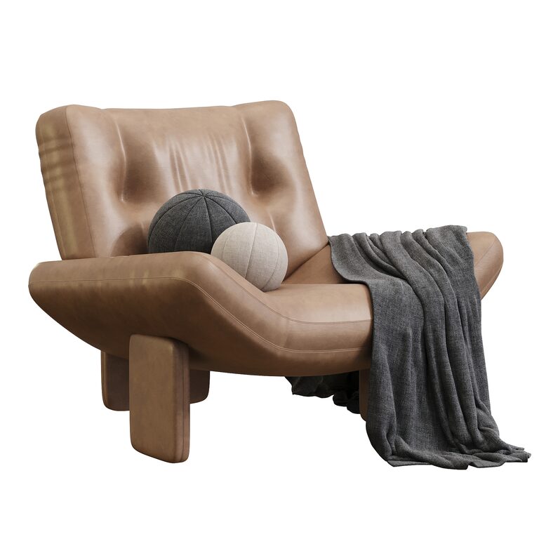 Emmi armchair by MINOTTI (394231) 3D model - Download 3D model Emmi ...
