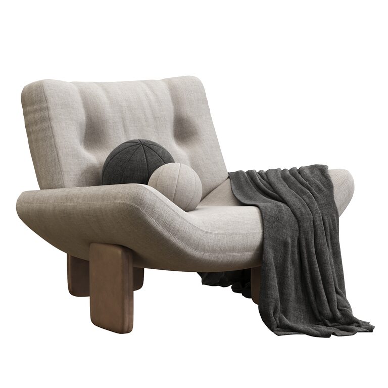 Стілець Emmi від MINOTTI (394231) 3D-модель - Завантажте 3D-модель ...