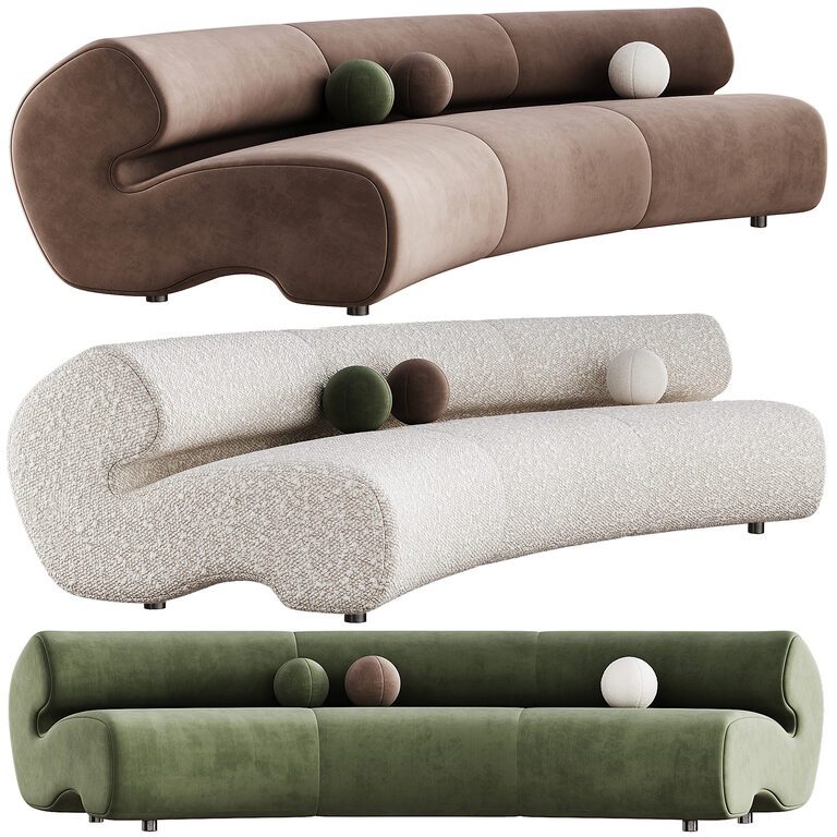 Диван Moroso 314 Gruuve (394428), 3д модель 1
