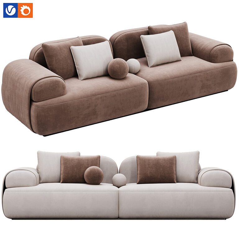 Sofa Beverly 243 by Rivatelierrivatelier (394452), 3d model 1