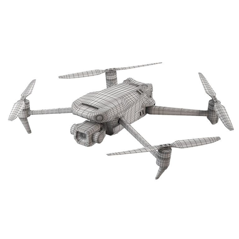 Quadcopter DJI Mavic 3 Classic RC (394593) 3D model - Download 3D model ...