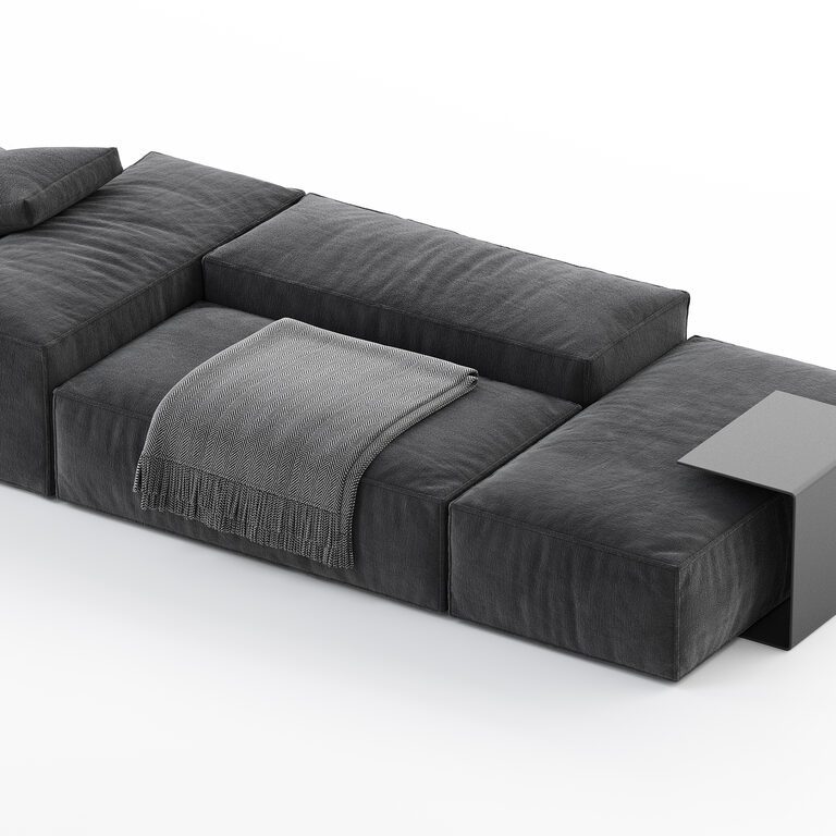 Living Divani Extrasoft Sofa Set 3 (394686) 3D model - Download 3D ...