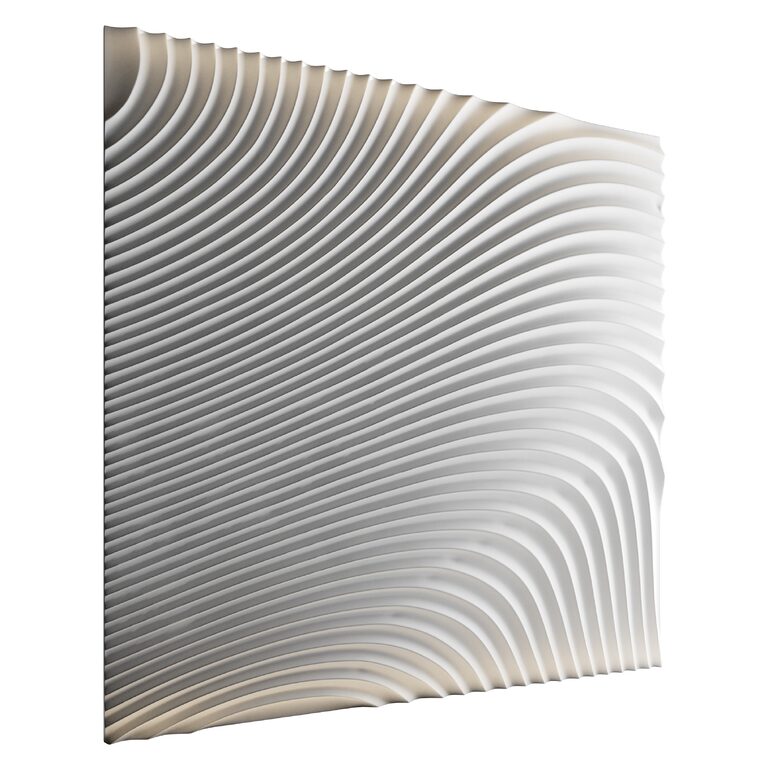Wave decorative wall 12 (394766) 3D model - Download 3D model Wave ...
