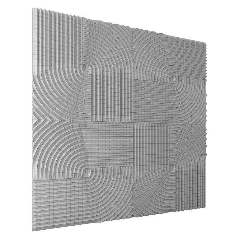 Wave Decorative Wall 18 394772 3d Model Download 3d Model Wave 