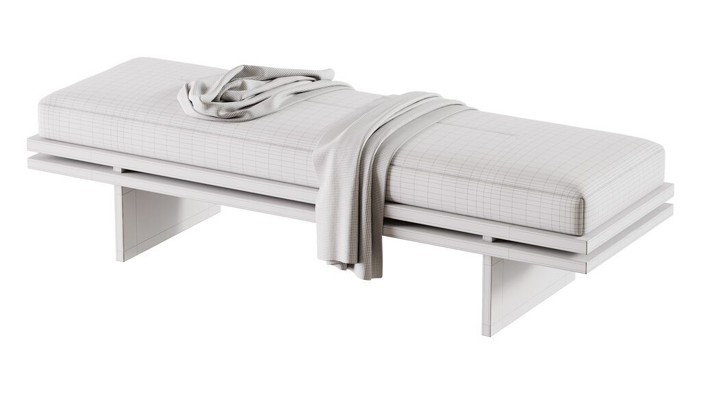 Edo Bench Bench Edo (395131) 3D model - Download 3D model Bench Edo (395131 ...