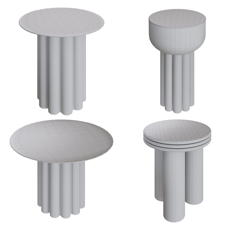 Prem Kapil Lal Lador Coffee Tables (395662) 3D model - Download 3D ...