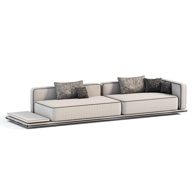 Minotti Horizonte Modular Sofa (395674) 3D model - Download 3D model ...