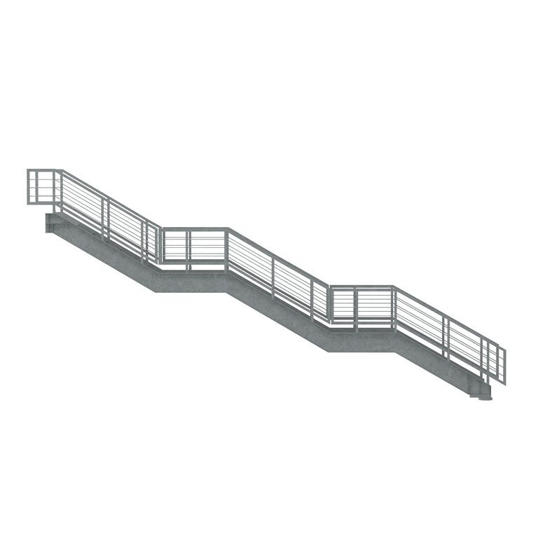 Metal Modular Industrial Staircase Builder set 02 (395722) 3D model ...