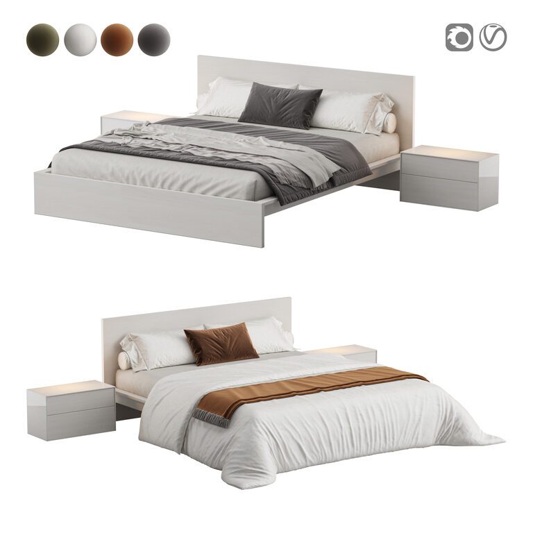 Tonsen Bed (395857), 3d model 1