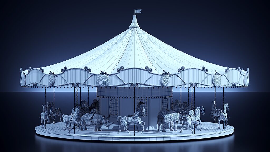 Carousel (395940) 3D model - Download 3D model Carousel (395940 ...