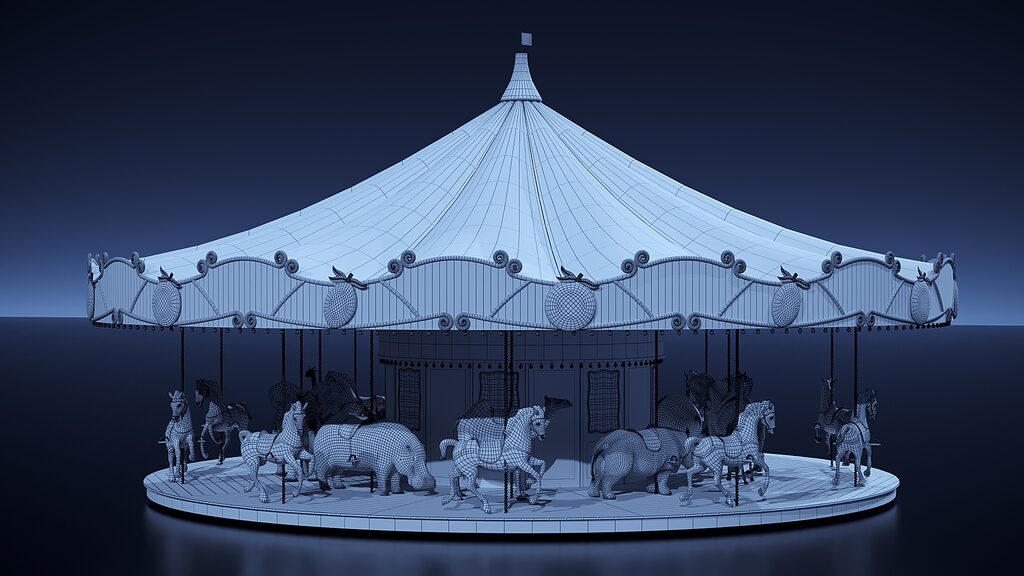 Carousel (395940) 3D model - Download 3D model Carousel (395940 ...