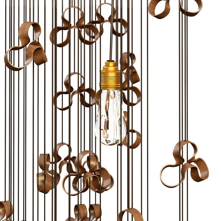 Flock Chandelier (396898) 3D model - Download 3D model Flock Chandelier ...