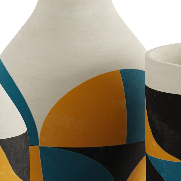 Geometric Pattern Vase Ceramic vase geometric patterns (396999) 3D model - Download 3D model ...