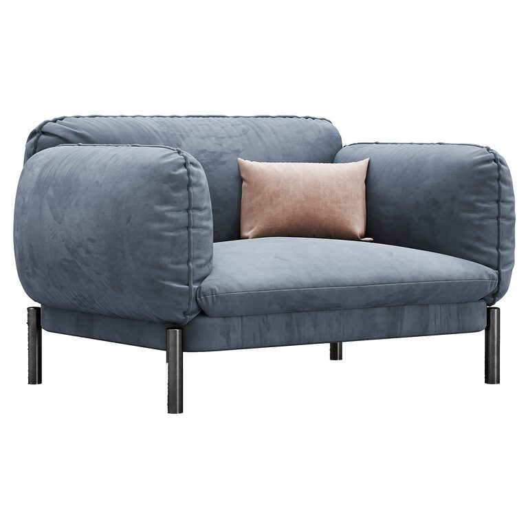 Tarantino Sofa 151 By Ghidini1961 (397032), 3d model 1