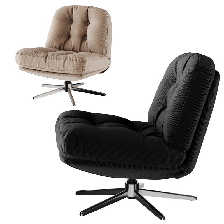 IKEA DYVLINGE Armchair swivel easy (397046) 3D model - Download 3D