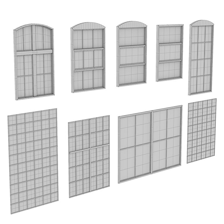 Window 3D models - Style windows: classic | 3d-baza.com
