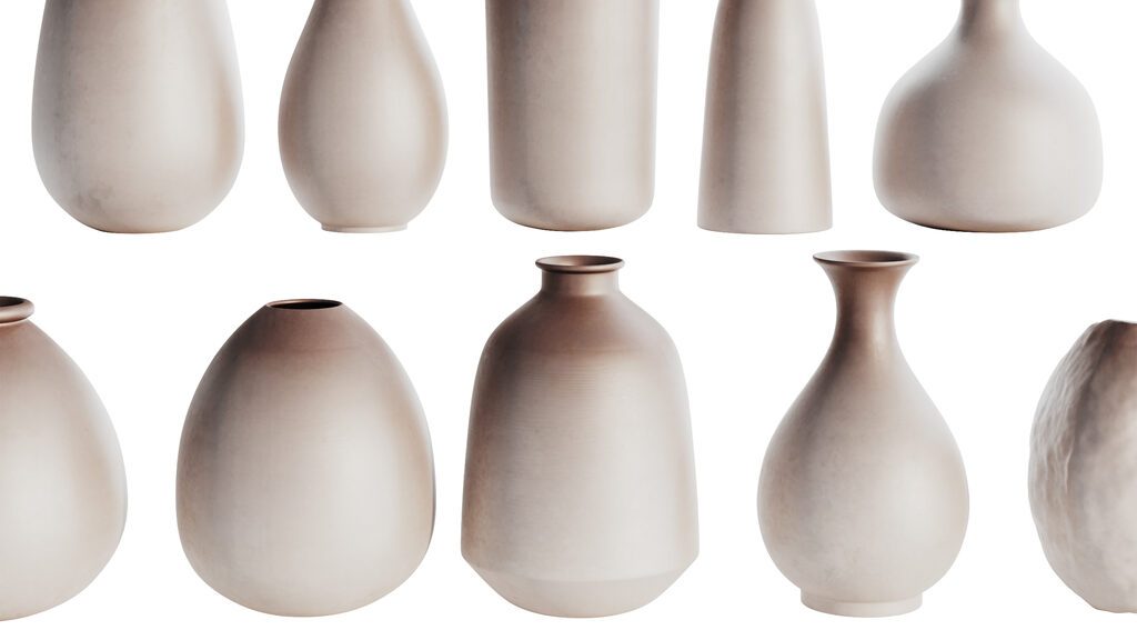 Vases Decor Set 04 (397665) 3D model - Download 3D model Vases Decor ...