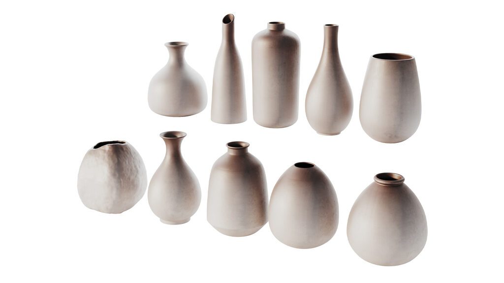 Vases Decor Set 04 (397665) 3D model - Download 3D model Vases Decor ...