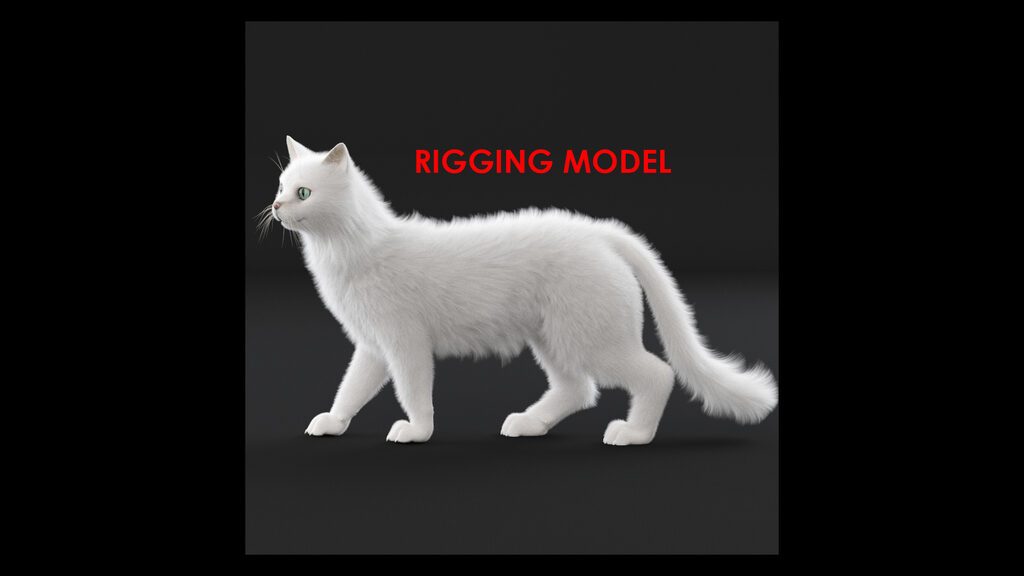 White cat (397760), 3d model 1