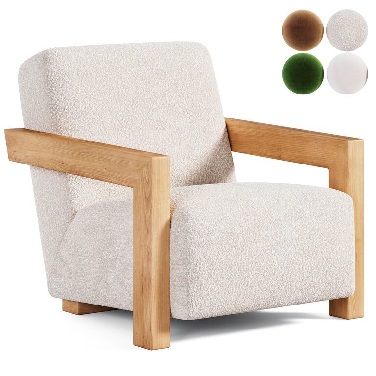 Archer Armchair (398056), 3d model 1