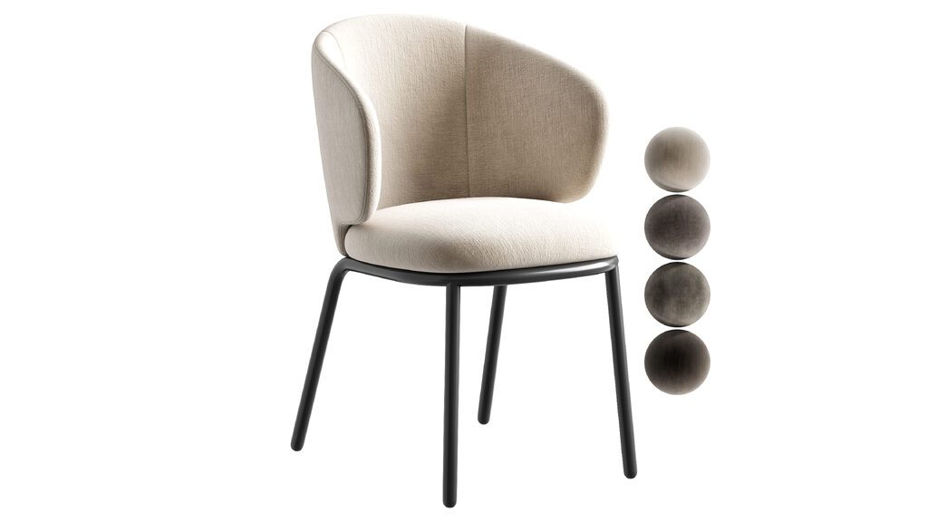 Стілець Campo Skdesign (398143), 3d модель 1
